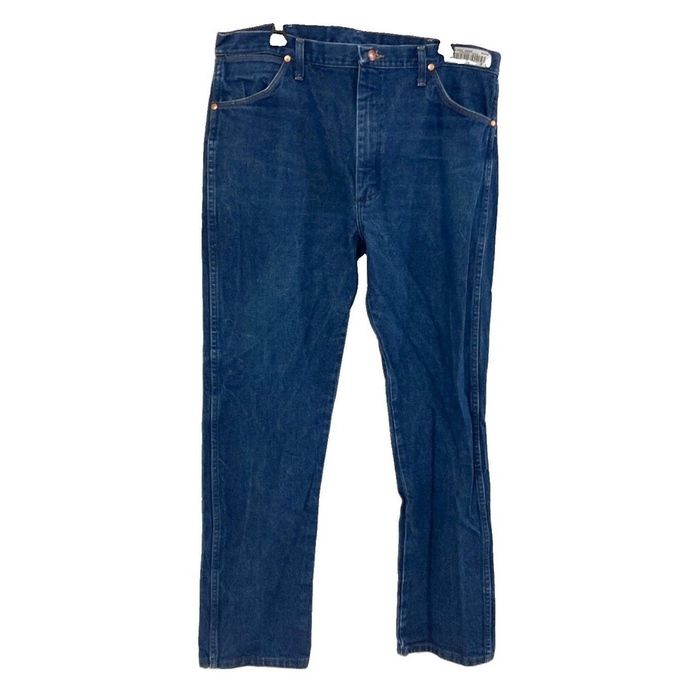 Men's Wrangler Cowboy Cut Jeans Original Fit Medium Wash Blue Size 38x34
